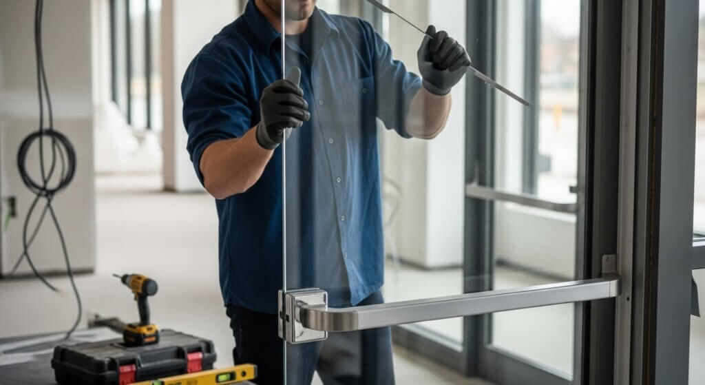 commercial door installation in Providence