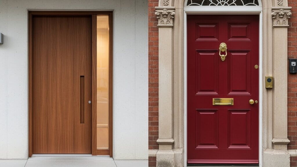 Modern vs Traditional Door Type