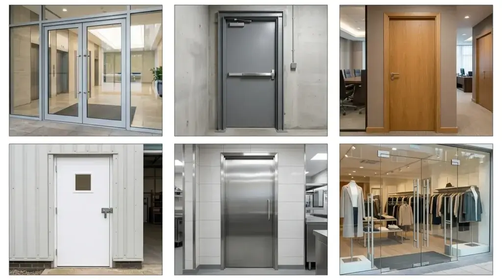 commercial door materials